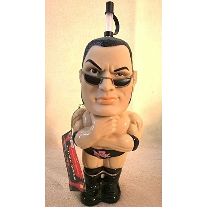 “The Rock” Dwayne Johnson 3-d BIG Sipper – WWF Attitude ERA